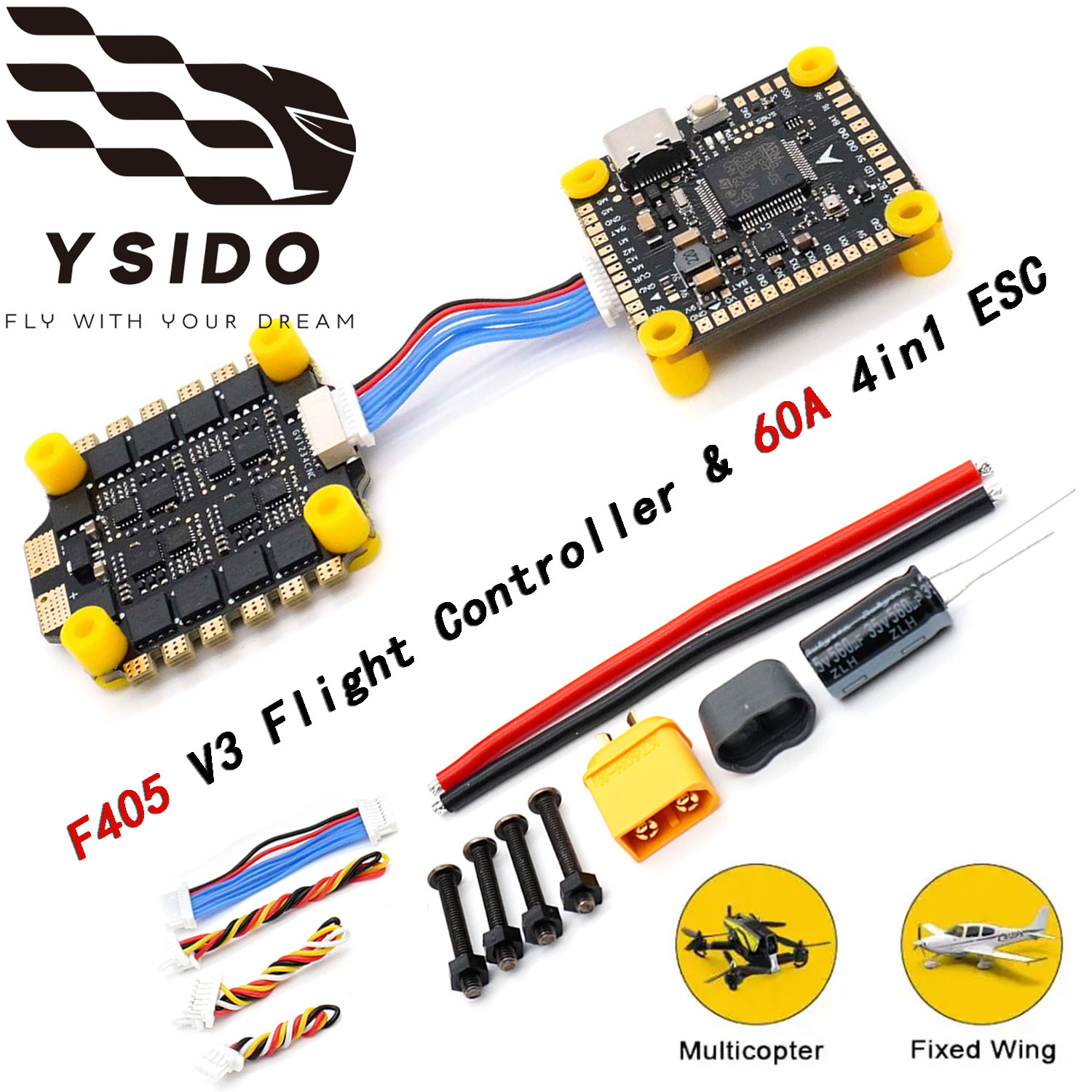 Mateksys Flight Controller F405 Wte - Полетный контроллер YSIDO F4 F405 V3