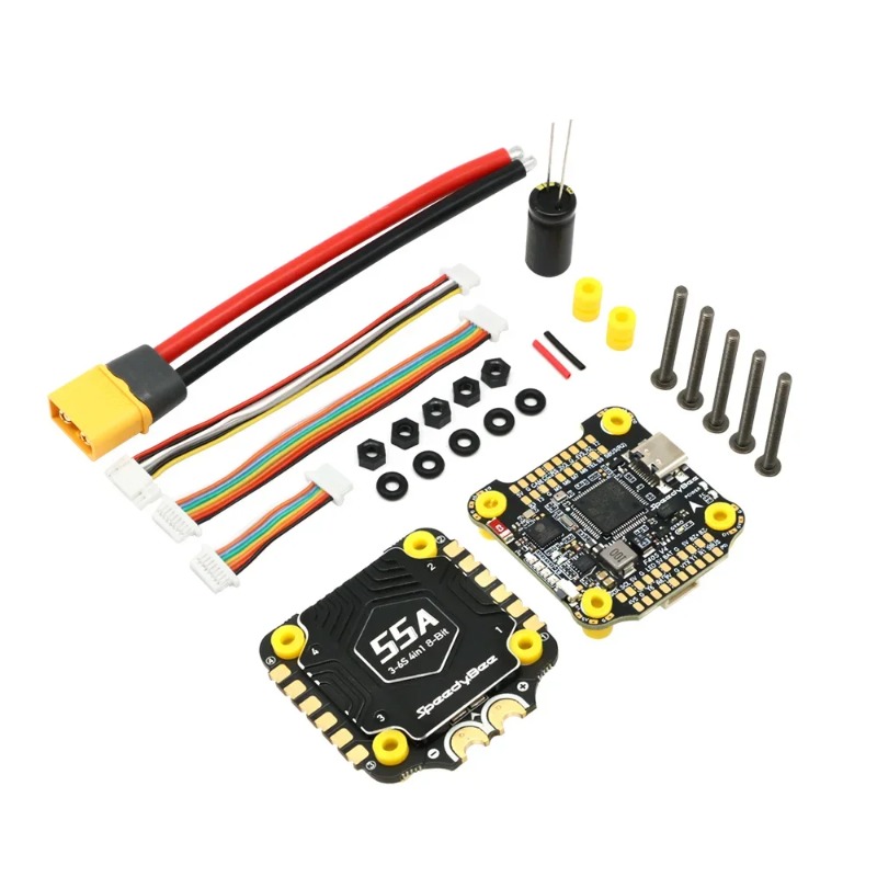 Детали рамы для FPV-дрона 5-8  – обзор и цена Speedybee F405 V4 Bls 55A Stack