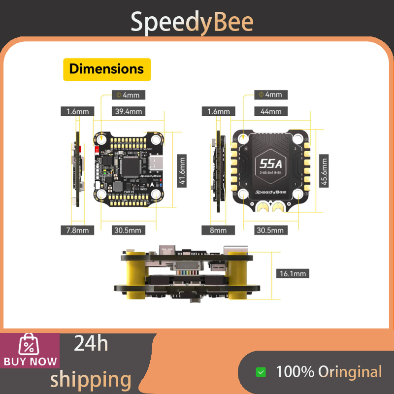 Комплект SpeedyBee F405 V4 BLS – обзор и цена Speedybee F405 V4 Bls 55A Stack
