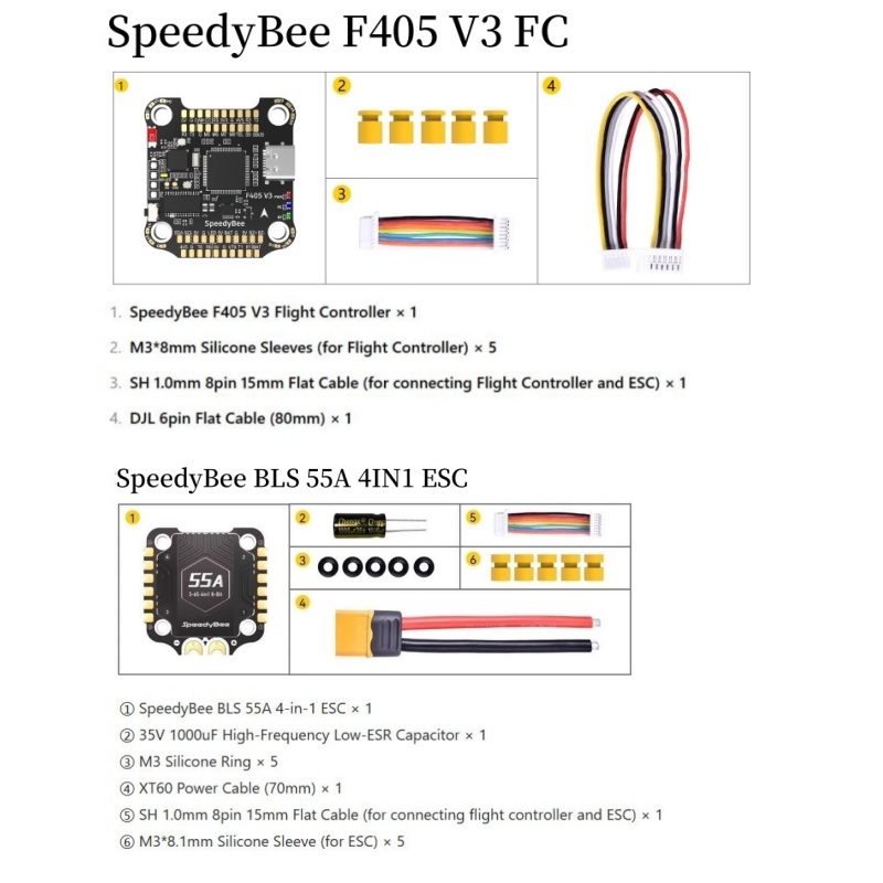 Полетный контроллер SpeedyBee  – обзор и цена Speedybee F405 V4 Bls 55A Stack